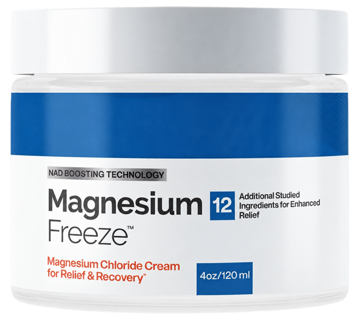 Krem Magnesium Freeze do stosowania miejscowego, słoik 120 ml