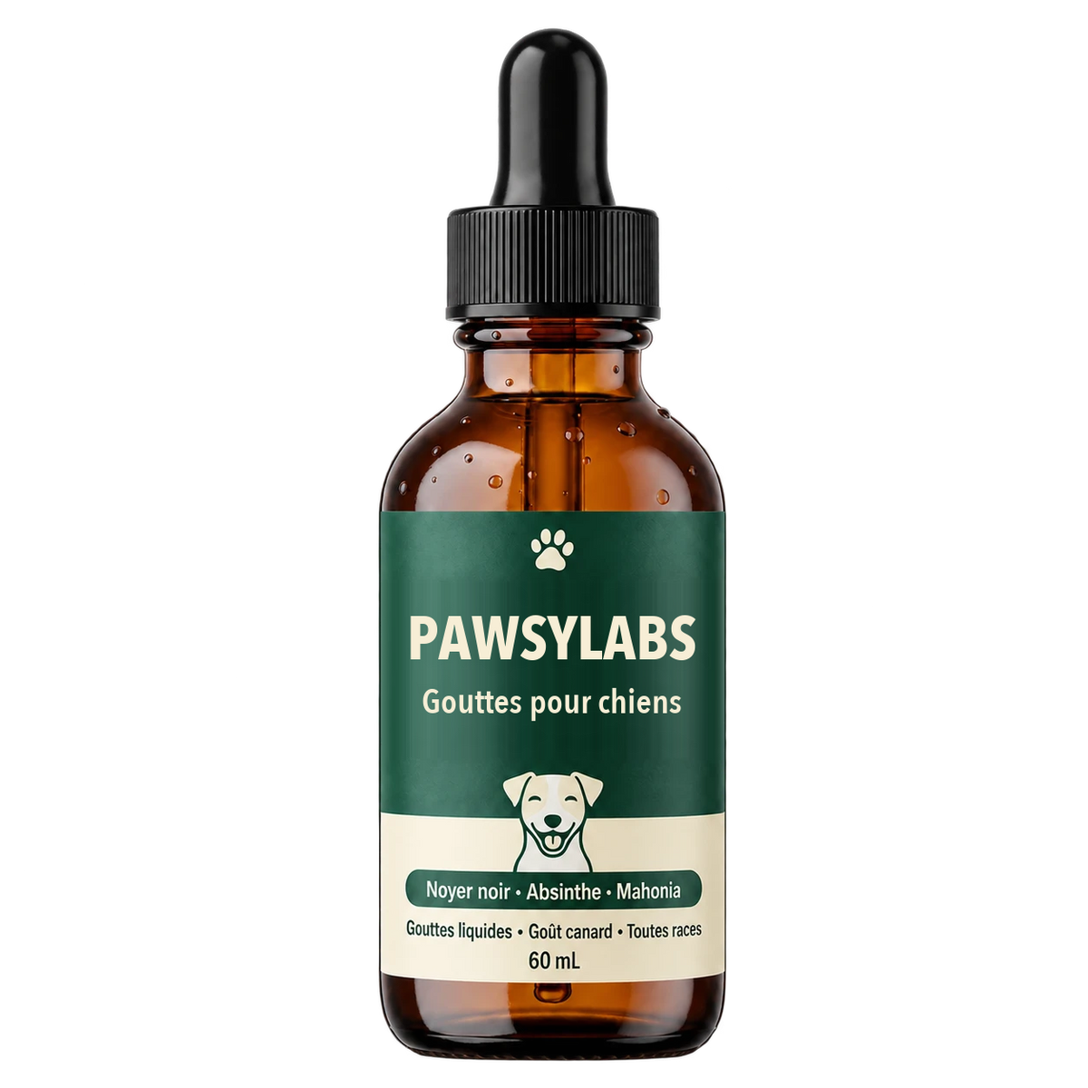 PawsyLabs – Gouttes pour chiens, 60 ml