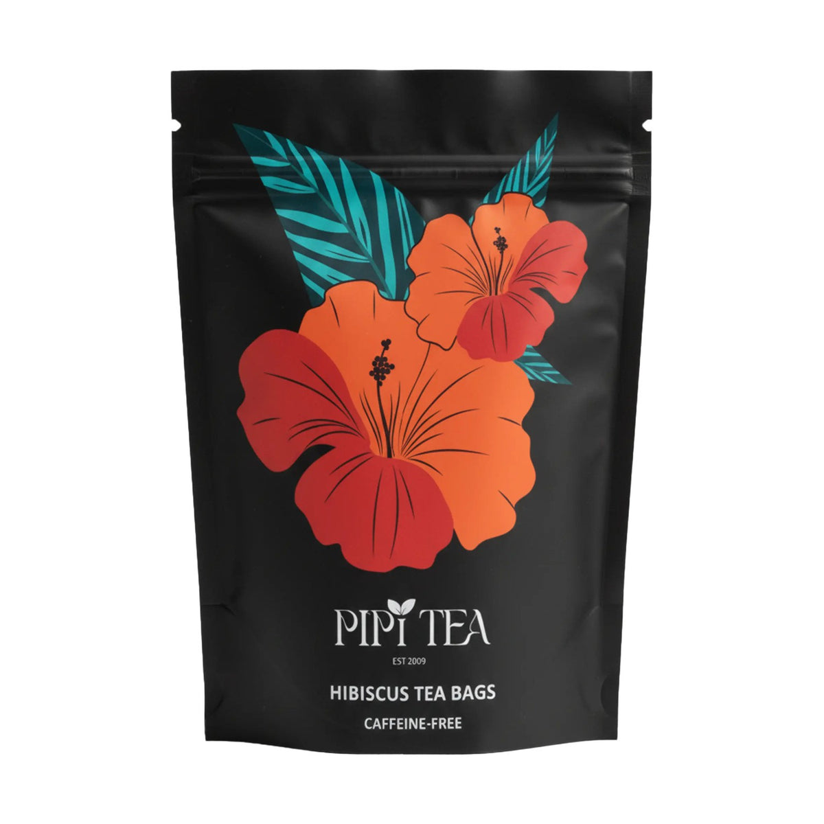 Bolsa de infusión de hibisco PiPi Tea en pirámides, sin cafeína