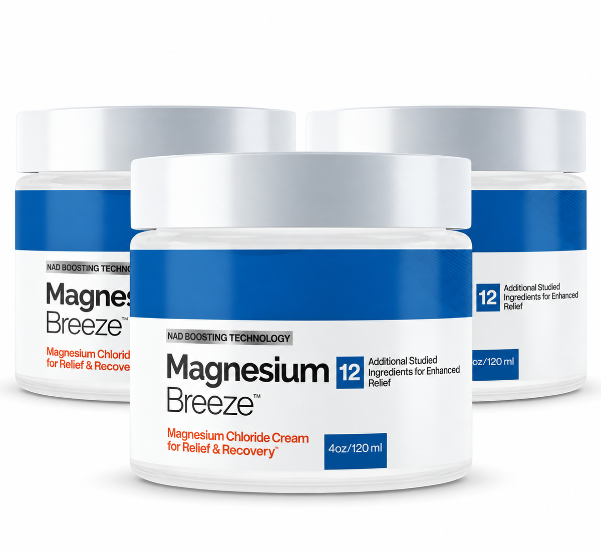 Pack de 3 botes de Magnesium Breeze de 120 ml
