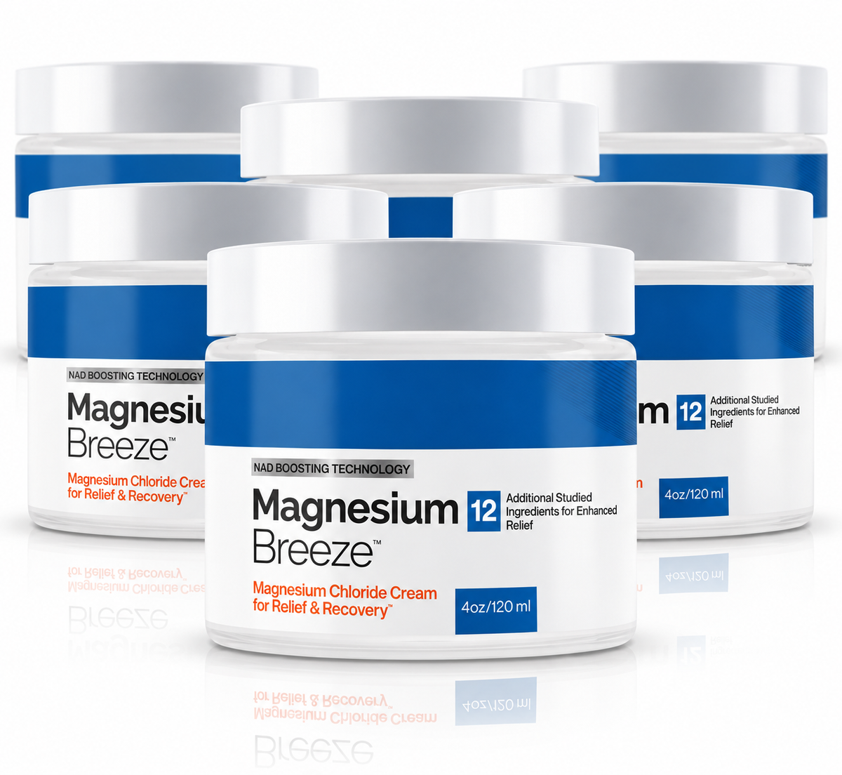 Pack de 6 botes de Magnesium Breeze de 120 ml